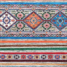 Load image into Gallery viewer, Hand-Knotted Tribal Kazak Khorjin Design Oriental Handmade Rug (Size 2.9 X 9.8) Cwral-11850
