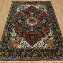Load image into Gallery viewer, Hand-Knotted Fine Traditional Design Oriental Handmade Wool Rug (Size 5.0 X 7.1) Cwral-11889