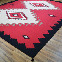 Load image into Gallery viewer, Hand-Woven Reversible Southwestern Design Handmade Kilim Rug (Size 9.9 X 12.1) Cwral-11904
