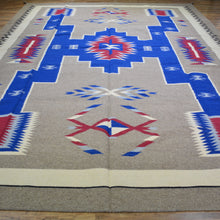 Load image into Gallery viewer, Hand-Woven Reversible Southwestern Design Handmade Kilim Rug (Size 10.1 X 14.0) Cwral-11910