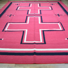 Load image into Gallery viewer, Hand-Woven Reversible Southwestern Design Handmade Kilim Rug (Size 10.2 X 13.11) Cwral-11913