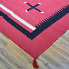 Load image into Gallery viewer, Hand-Woven Reversible Southwestern Design Handmade Kilim Rug (Size 10.2 X 13.11) Cwral-11913