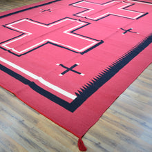 Load image into Gallery viewer, Hand-Woven Reversible Southwestern Design Handmade Kilim Rug (Size 10.2 X 13.11) Cwral-11913