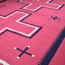 Load image into Gallery viewer, Hand-Woven Reversible Southwestern Design Handmade Kilim Rug (Size 10.2 X 13.11) Cwral-11913