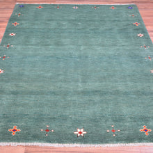 Load image into Gallery viewer, Hand-Knotted Contemporary Design Oriental Handmade Wool Rug (Size 4.0 X 6.1) Cwral-11931