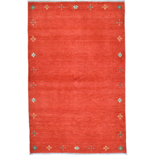Load image into Gallery viewer, Hand-Knotted Contemporary Design Oriental Handmade Wool Rug (Size 4.1 X 6.3) Cwral-11934