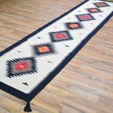 Load image into Gallery viewer, Hand-Woven Reversible Southwestern Design Handmade Kilim Rug (Size 2.8 X 12.3) Cwral-11943