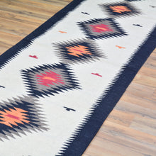 Load image into Gallery viewer, Hand-Woven Reversible Southwestern Design Handmade Kilim Rug (Size 2.7 X 9.11) Cwral-11955