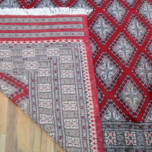 Load image into Gallery viewer, Hand-Knotted Jaldar Bokhara Design Oriental Handmade Wool Rug (Size 10.2 X 13.9) Cwral-11964