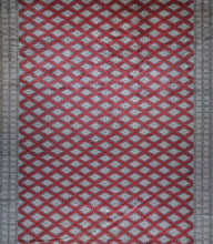 Load image into Gallery viewer, Hand-Knotted Jaldar Bokhara Design Oriental Handmade Wool Rug (Size 10.2 X 13.9) Cwral-11964