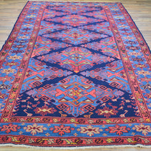 Load image into Gallery viewer, Hand-Woven Vintage Russian Soumak Kazak Design Handmade Rug (Size 5.11 X 11.4) Cwral-11967