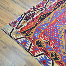 Load image into Gallery viewer, Hand-Woven Vintage Turkish Kayseri Double Wing Handmade Kilim Rug (Size 6.1 X 12.7) Cwral-11970