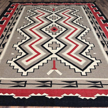 Load image into Gallery viewer, Hand-Woven Reversible Southwestern Design Handmade Kilim Rug (Size 9.2 X 11.9) Cwral-11982