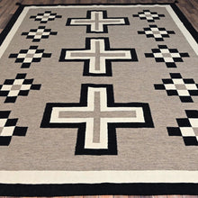 Load image into Gallery viewer, Hand-Woven Reversible Southwestern Design Handmade Kilim Rug (Size 9.2 X 11.10) Cwral-11985