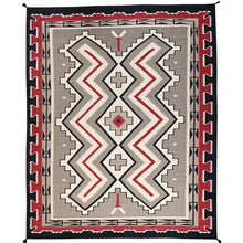 Load image into Gallery viewer, Decorative rug with geometric pattern on a white background