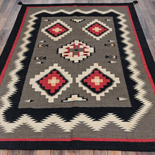 Load image into Gallery viewer, Hand-Woven Reversible Southwestern Design Handmade Kilim Rug (Size 5.2 X 7.3) Cwral-12009
