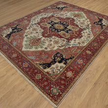 Load image into Gallery viewer, Hand-Knotted Traditional Heriz Design Oriental Handmade Wool Rug (Size 8.0 X 10.2) Cwral-12024