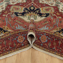 Load image into Gallery viewer, Hand-Knotted Traditional Heriz Design Oriental Handmade Wool Rug (Size 8.0 X 10.2) Cwral-12024