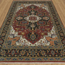 Load image into Gallery viewer, Hand-Knotted Traditional Heriz Design Oriental Handmade Wool Rug (Size 7.8 X 10.0) Cwral-12027