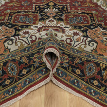 Load image into Gallery viewer, Hand-Knotted Traditional Heriz Design Oriental Handmade Wool Rug (Size 7.8 X 10.0) Cwral-12027