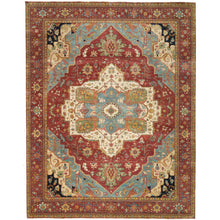 Load image into Gallery viewer, Hand-Knotted Traditional Heriz Design Oriental Handmade Wool Rug (Size 12.0 X 15.2) Cwral-12033