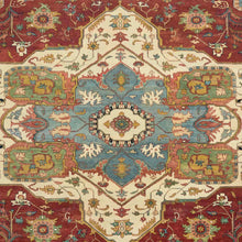 Load image into Gallery viewer, Hand-Knotted Traditional Heriz Design Oriental Handmade Wool Rug (Size 12.0 X 15.2) Cwral-12033