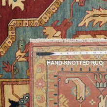 Load image into Gallery viewer, Hand-Knotted Traditional Heriz Design Oriental Handmade Wool Rug (Size 12.0 X 15.2) Cwral-12033