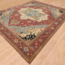 Load image into Gallery viewer, Hand-Knotted Traditional Heriz Design Oriental Handmade Wool Rug (Size 12.0 X 15.2) Cwral-12033