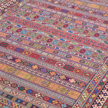 Load image into Gallery viewer, Colorful patterned fabric with intricate designs
