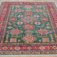 Load image into Gallery viewer, Hand-Knotted Stunning Super Kazak Caucasian Design Wool Rug (Size 5.3 X 6.9) Cwral-3177