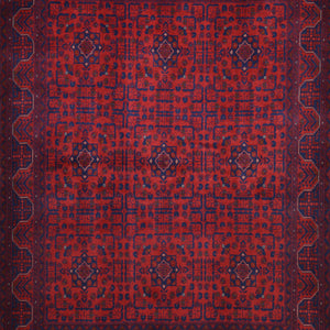 Hand-Knotted Afghan khal Mohammadi Handmade 100% Wool Rug (Size 5.9 X 7.6) Cwral-6564