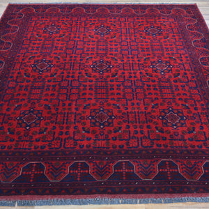 Hand-Knotted Afghan khal Mohammadi Handmade 100% Wool Rug (Size 5.9 X 7.6) Cwral-6564