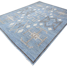 Load image into Gallery viewer, Fine Hand-Knotted Southwestern Design Handmade Wool Rug (Size 9.0 X 11.11) Cwral-10737