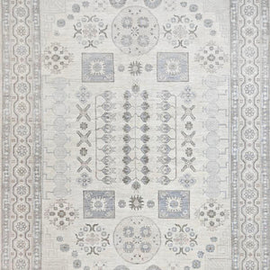 Hand-Knotted Peshawar Chobi Khotan Design Handmade Wool Rug (Size 9.11 X 13.6) Cwral-10746