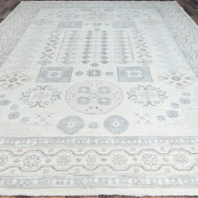 Load image into Gallery viewer, Hand-Knotted Peshawar Chobi Khotan Design Handmade Wool Rug (Size 9.11 X 13.6) Cwral-10746