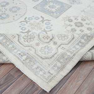 Hand-Knotted Peshawar Chobi Khotan Design Handmade Wool Rug (Size 9.11 X 13.6) Cwral-10746