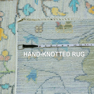 Hand-Knotted Paradise Birds & Animals Design Handmade Rug (Size 10.1 X 13.10) Cwral-10758