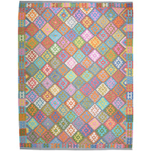 Load image into Gallery viewer, Hand-Woven Reversible Traditional Design Handmade Kilim Rug (Size 8.10 X 11.3) Cwral-10770