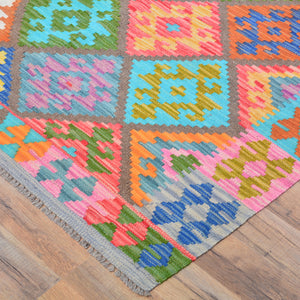 Hand-Woven Reversible Traditional Design Handmade Kilim Rug (Size 8.10 X 11.3) Cwral-10770