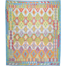 Load image into Gallery viewer, Hand-Woven Reversible Traditional Design Handmade Kilim Rug (Size 8.6 X 9.8) Cwral-10773