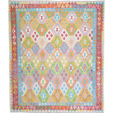 Load image into Gallery viewer, Hand-Woven Reversible Traditional Design Handmade Kilim Rug (Size 8.5 X 9.8) Cwral-10776