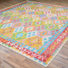 Load image into Gallery viewer, Hand-Woven Reversible Traditional Design Handmade Kilim Rug (Size 8.5 X 9.8) Cwral-10776