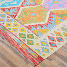 Load image into Gallery viewer, Hand-Woven Reversible Traditional Design Handmade Kilim Rug (Size 8.3 X 11.4) Cwral-10779