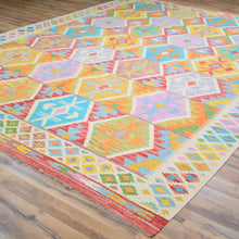 Load image into Gallery viewer, Hand-Woven Reversible Traditional Design Handmade Kilim Rug (Size 8.3 X 11.4) Cwral-10779