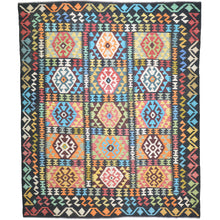 Load image into Gallery viewer, Hand-Woven Reversible Traditional Design Handmade Kilim Rug (Size 8.4 X 9.7) Cwral-10782