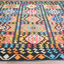 Load image into Gallery viewer, Hand-Woven Reversible Traditional Design Handmade Kilim Rug (Size 8.4 X 9.7) Cwral-10782