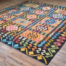 Load image into Gallery viewer, Hand-Woven Reversible Traditional Design Handmade Kilim Rug (Size 8.4 X 9.7) Cwral-10782