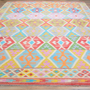 Hand-Woven Reversible Traditional Design Handmade Kilim Rug (Size 8.1 X 11.3) Cwral-10785