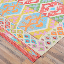 Load image into Gallery viewer, Hand-Woven Reversible Traditional Design Handmade Kilim Rug (Size 8.1 X 11.3) Cwral-10785