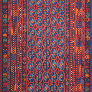 Hand-Woven Reversible Traditional Design Handmade Kilim Rug (Size 6.6 X 9.8) Cwral-10788